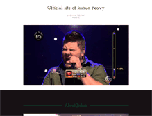 Tablet Screenshot of joshuapeavymusic.com